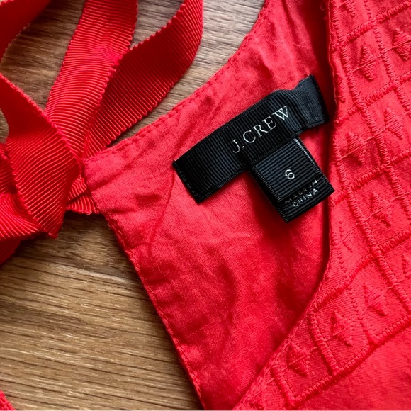 J Crew Red dress size 6 - Picture 4 of 8